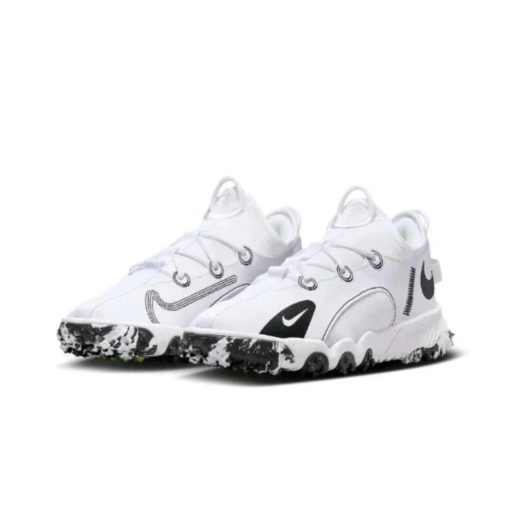 Nike Future Field White Black Volt Kids Training Shoes DJ6949-103 Size 6Y